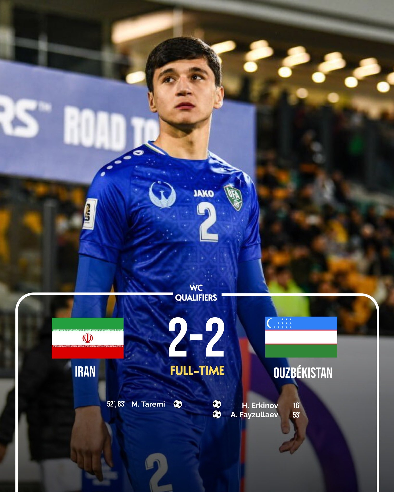 烏茲別克下輪打平即首進(jìn)世界杯，胡桑諾夫身價(jià)3500萬(wàn)歐占全隊(duì)一半