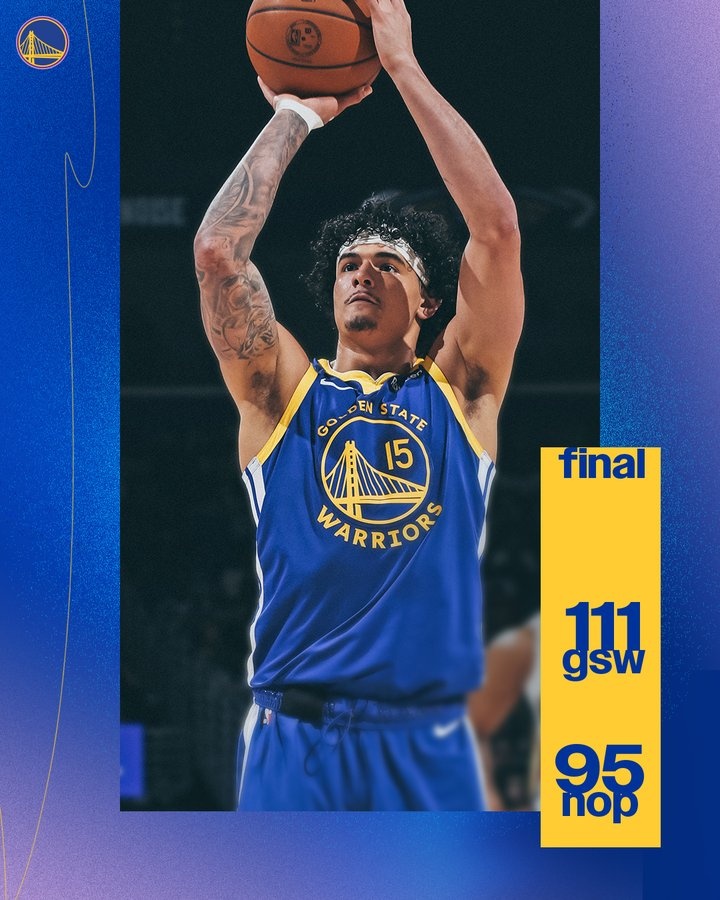 兢兢業業！勇士官方曬出贏球海報 桑托斯成為封面人物