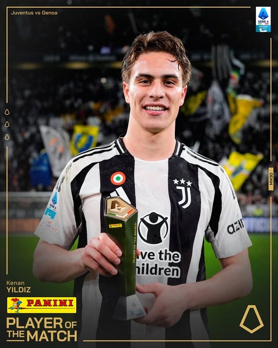 一條龍破門打進(jìn)全場唯一進(jìn)球，伊爾迪茲當(dāng)選尤文VS熱那亞全場最佳