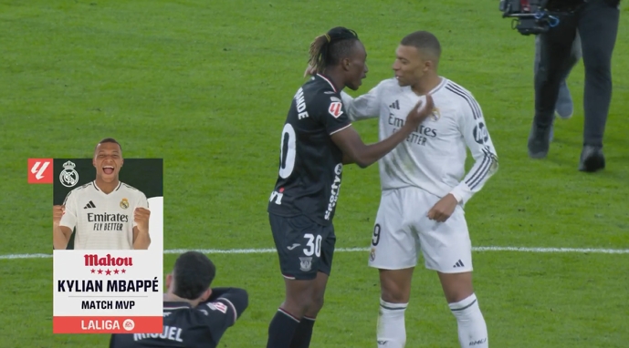 姆巴佩當選全場最佳球員：9次射門打進2球，7次過人3次成功