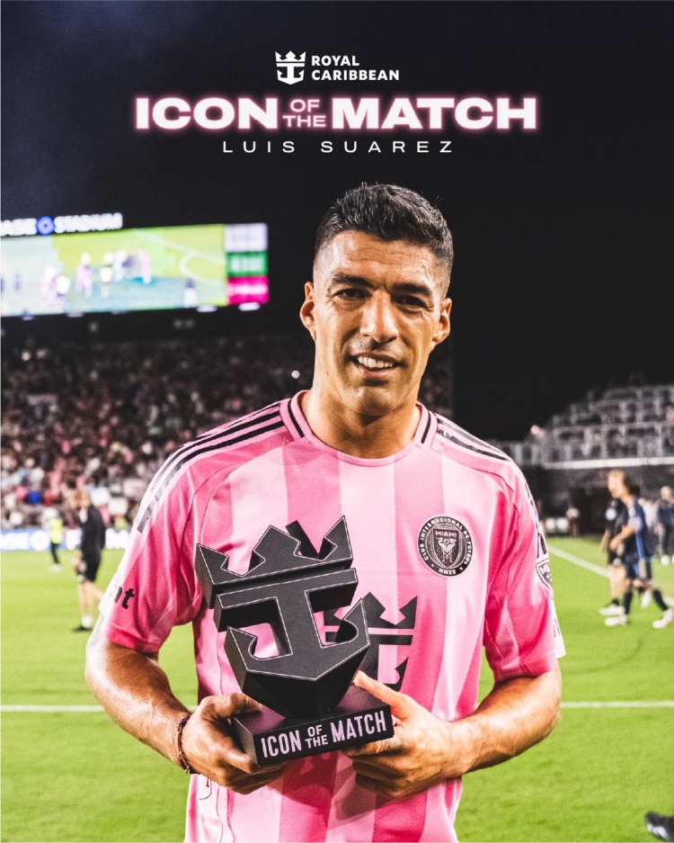 助攻梅西！蘇亞雷斯當選本場比賽邁阿密隊內最佳球員