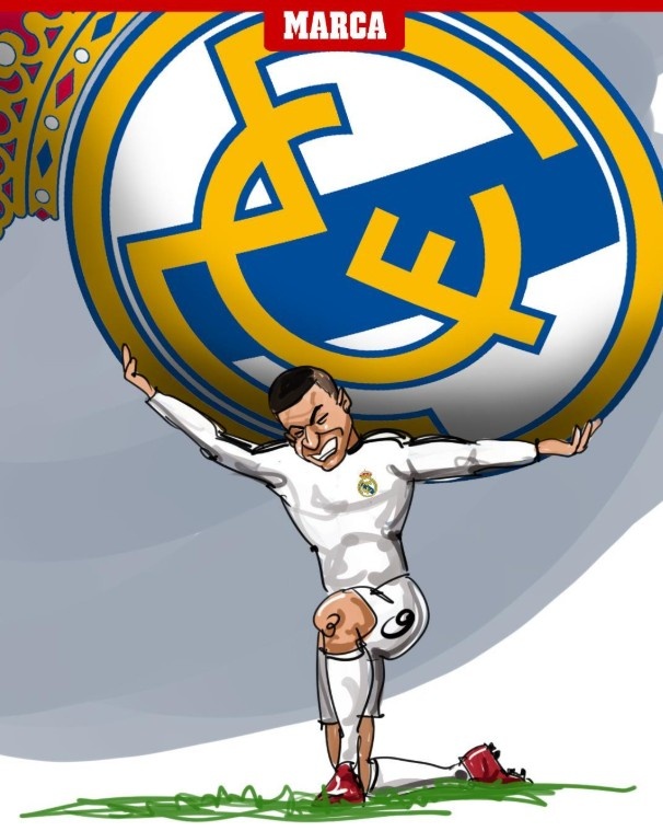 梅開(kāi)二度助球隊(duì)獲勝！馬卡漫畫(huà)：姆巴佩獨(dú)力撐起皇馬重?fù)?dān)