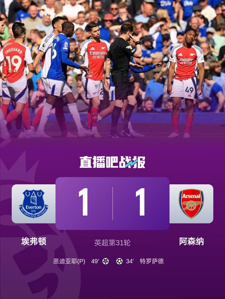 切爾西+阿森納列隊迎冠軍？槍手丟分后，利物浦有望提前4輪奪冠